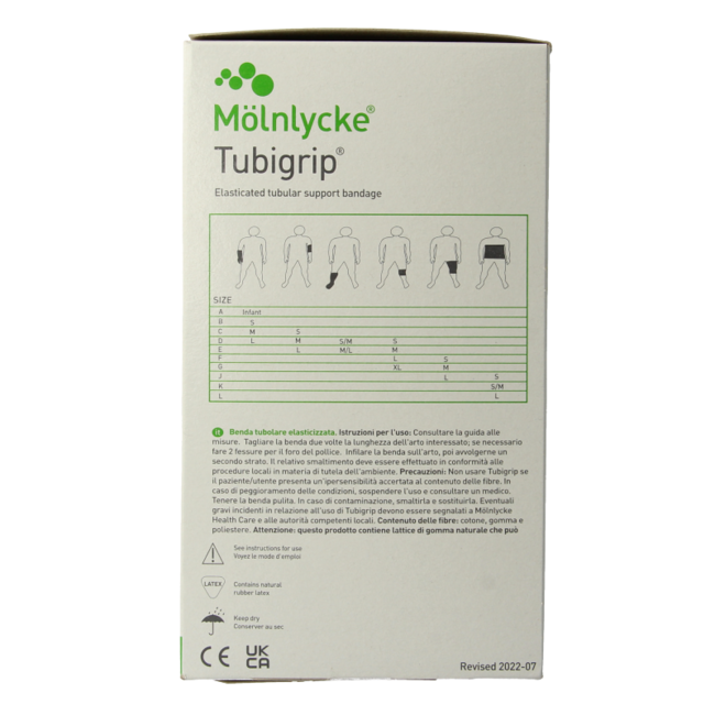 Tubigrip Elastischer Schlauchverband 10 m × 8,75 cm hautfarben 1 Stück