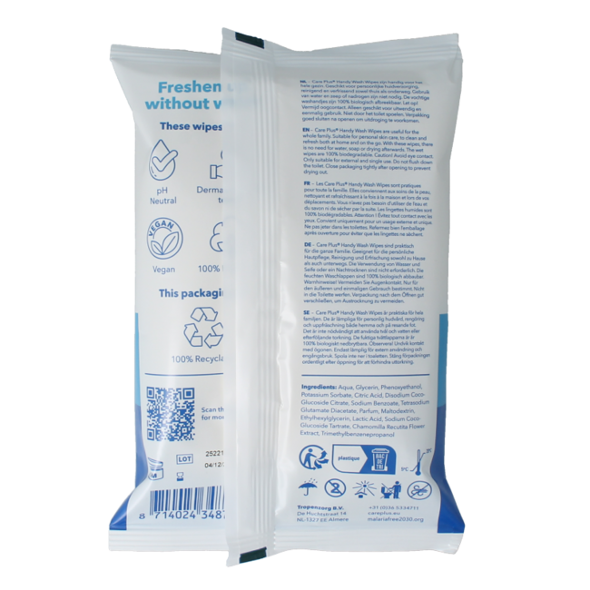 Lingettes nettoyantes hygiéniques 10 pièces