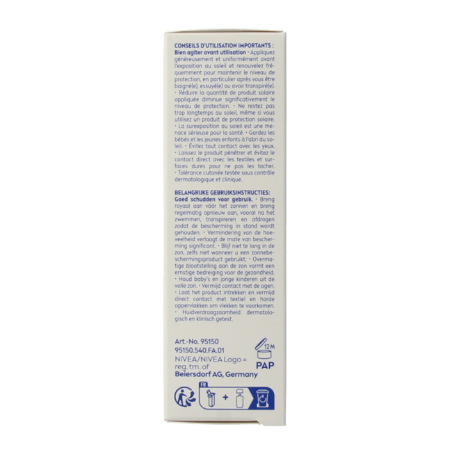 Nivea Sun face daily fluid SPF50+ 40 Millilitres