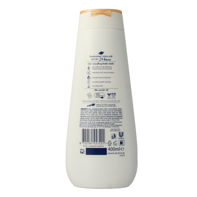 Dove Shower advanced nourishing silk 400 Milliliter