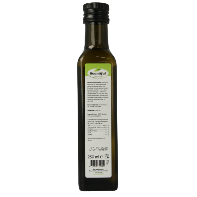Sesamöl Bio 250 Milliliter
