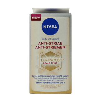 Nivea Nivea Nivea luminous 630 sérum en aceite corporal antiestrías 100 mililitros