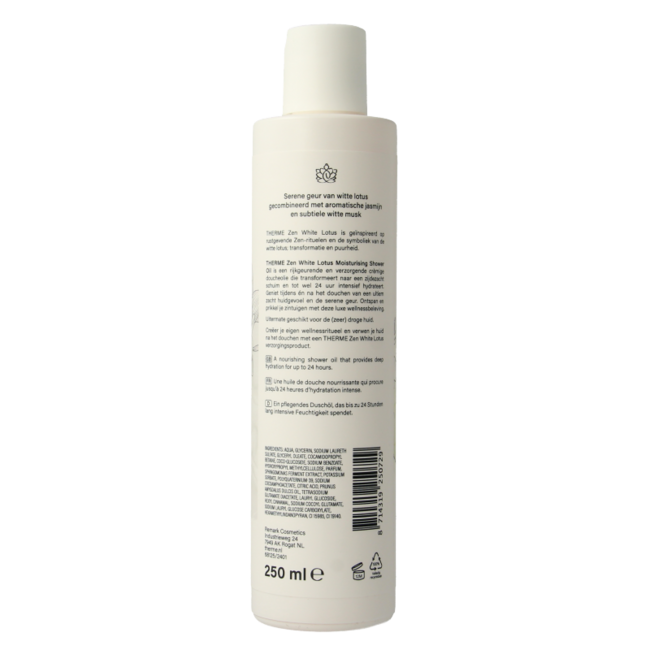 Aceite de ducha hidratante Therme Zen White Lotus 250 ml