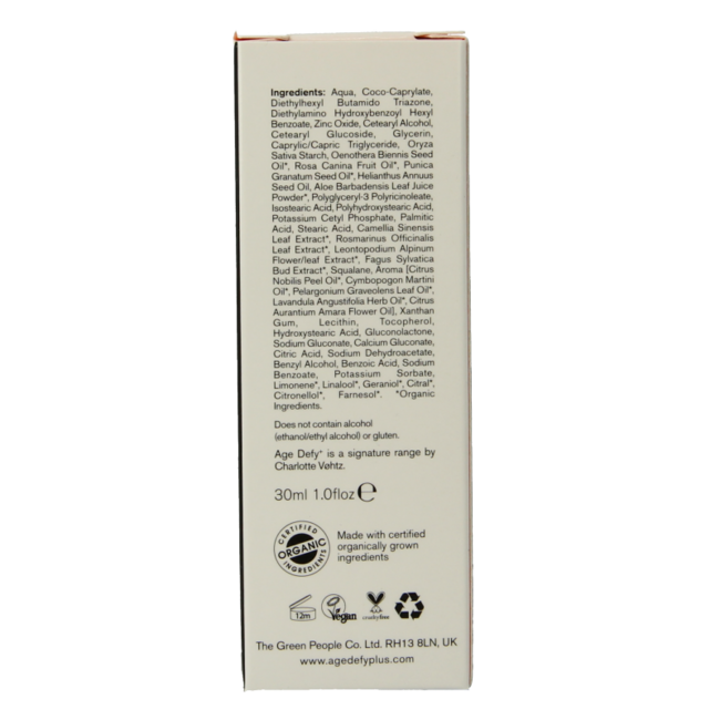 Green People Feuchtigkeitscreme age DEFY+ SPF30 30 Milliliter
