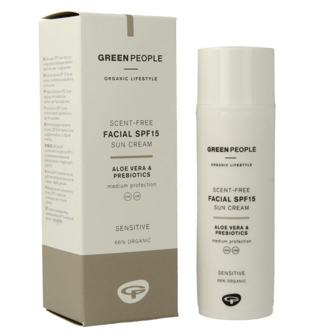 Green People Sonnencreme Gesicht parfümfrei LSF15 50 Milliliter