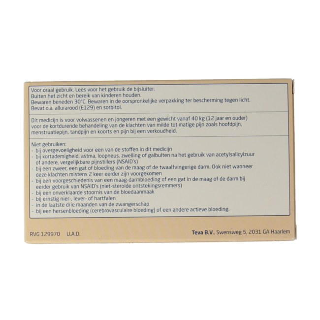 Teva Ibuprofen 400 mg kapsułki płynne 20 szt.