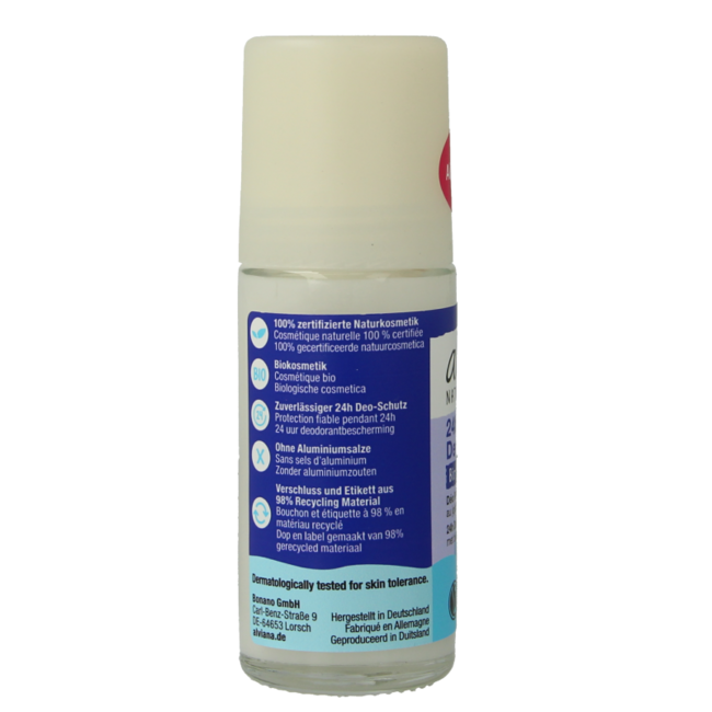 Alviana Deo roll-on organic jojoba 50 Millilitre