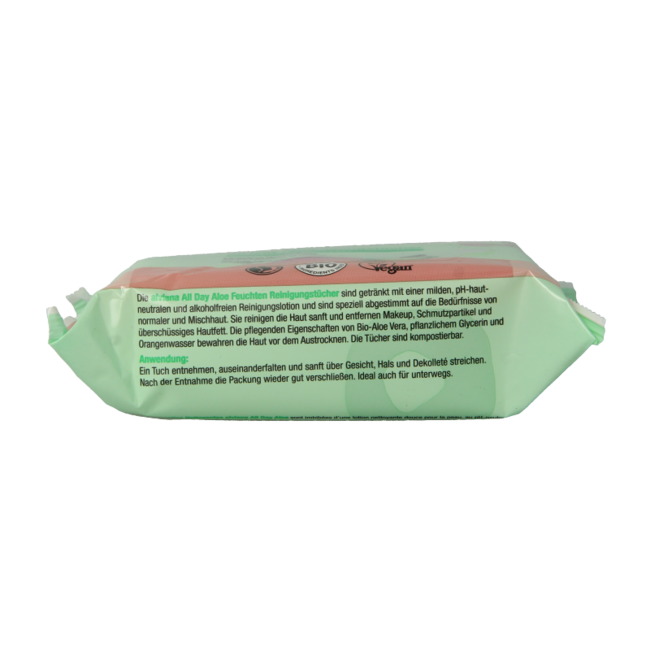 Cleansing wipes moist aloe vera 25 pieces