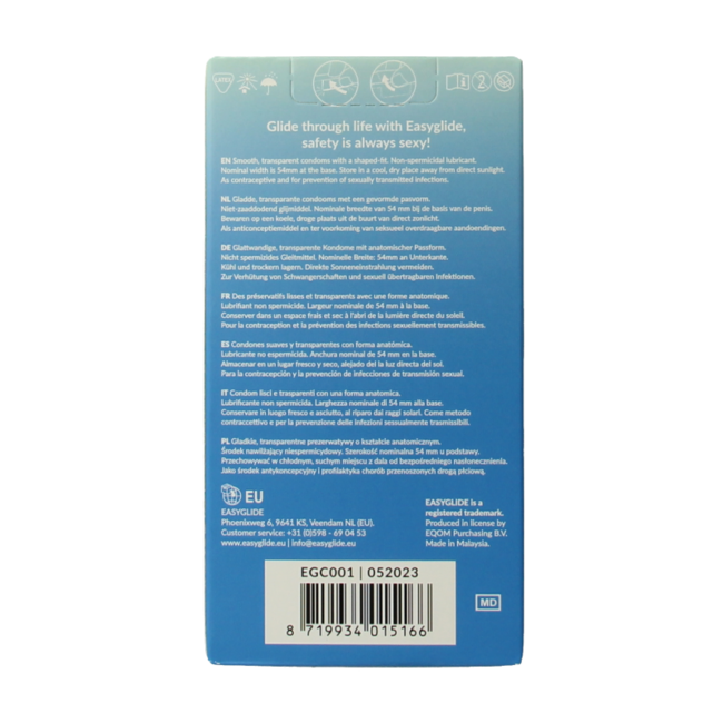 Prezerwatywy Easyglide Original, 10 sztuk
