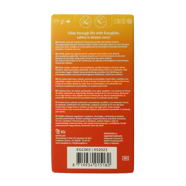 Preservativi Easyglide Aromatizzati 10 Pezzi