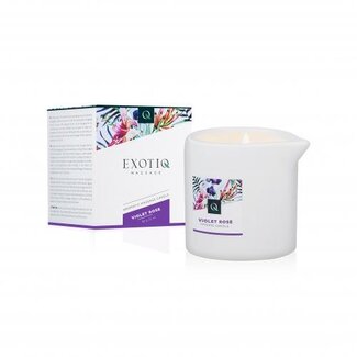 Exotiq Exotiq Massagekerze Veilchen Rose 60 Gramm