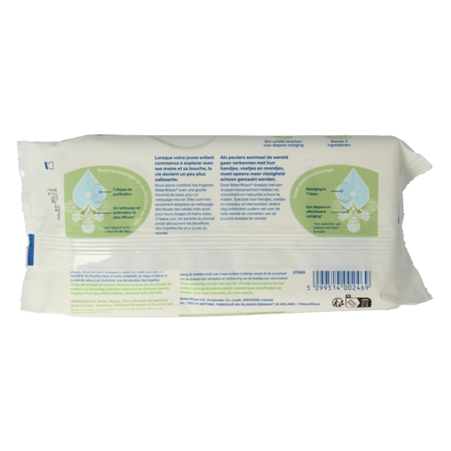 Chusteczki do Twarzy i Rąk WaterWipes 48 Sztuk