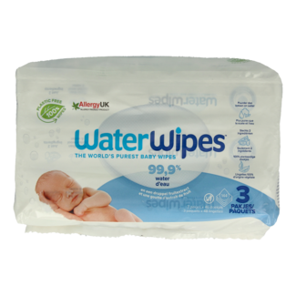 Waterwipes Salviette per Neonati 3-pack (144 Pezzi)