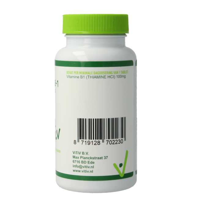 Vitiv Vitamina B1 100mg 100 Comprimidos