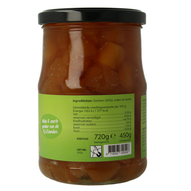 Bountiful Fiji ginger cubes 720 Gram