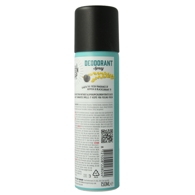 Marcel's Green Soap Deospray Mimosa & Schwarze Johannisbeere 150 Milliliter