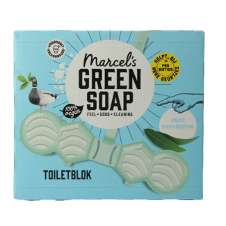 Marcel's Green Soap Toilet block mint & eucalyptus 35 Gram