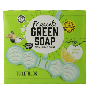 Marcel's Green Soap Toilet block lemon & ginger 35 Gram