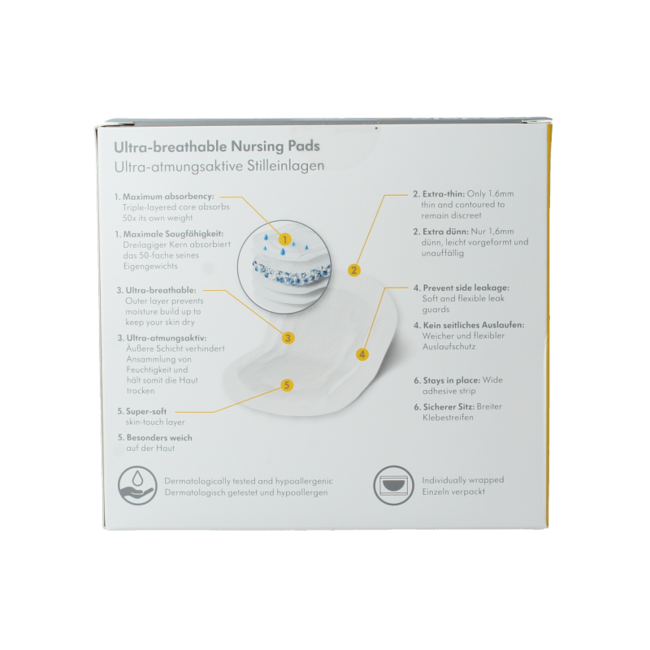 Ultra Breathable Nursing Pads 60 Pieces