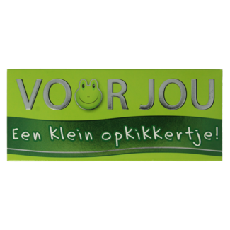 Voor Jou! ¡Para ti! Tableta de chocolate Ánimo 70 gramos