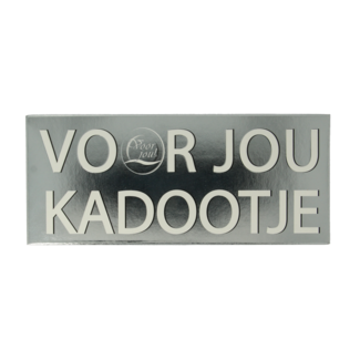 Voor Jou! Voor Jou! Tavoletta Augurale Regalo 70 Grammi