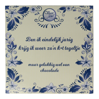 Voor Jou! Voor Jou! Tablet k*t tegel 90 Gramm