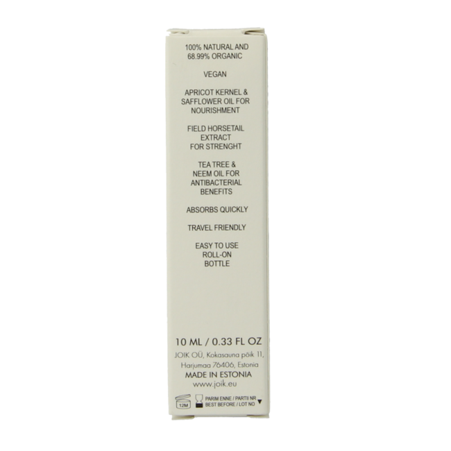 Joik Organics Bio-Nagel- und Nagelhaut-Feuchtigkeitsöl 10 Milliliter