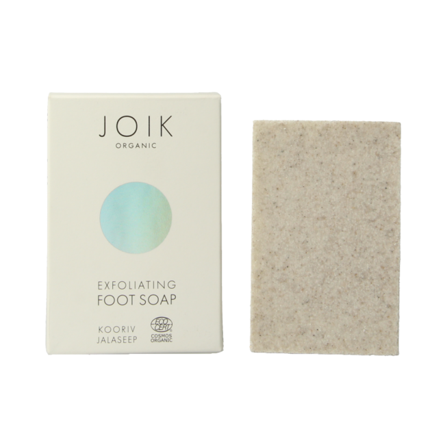 Joik Organics Jabón exfoliante y limpiador para pies orgánico 100 gramos