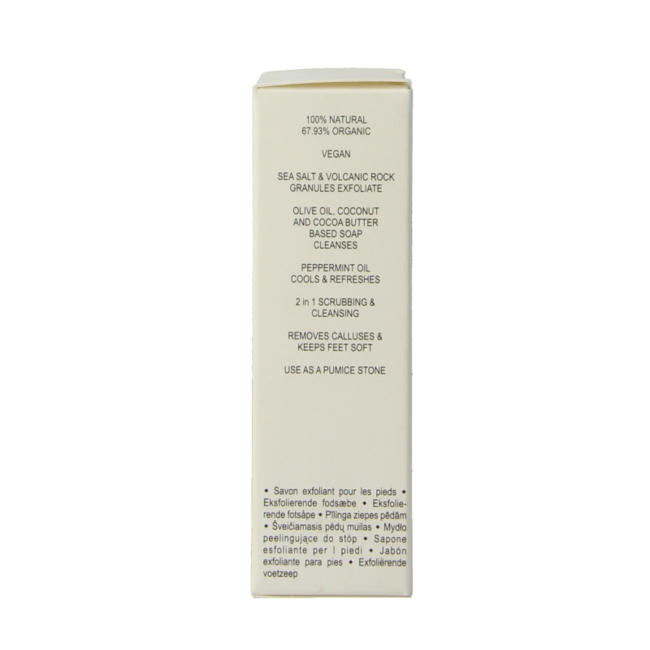 Joik Organics Jabón exfoliante y limpiador para pies orgánico 100 gramos