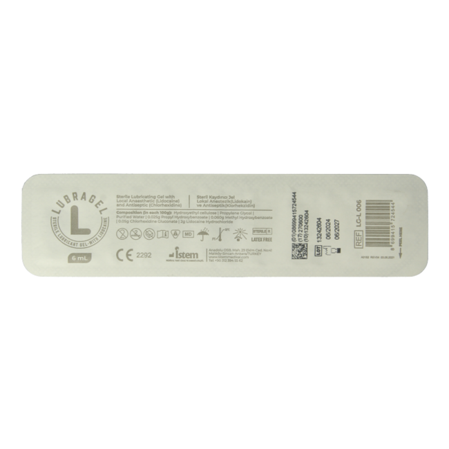 Lubragel Glijmiddel lidocainegel 6ml 1 Stuks
