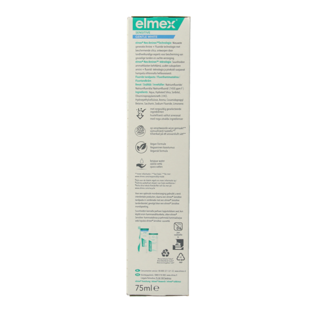 Elmex Zahnpasta Sensitive Gentle White 75 Milliliter
