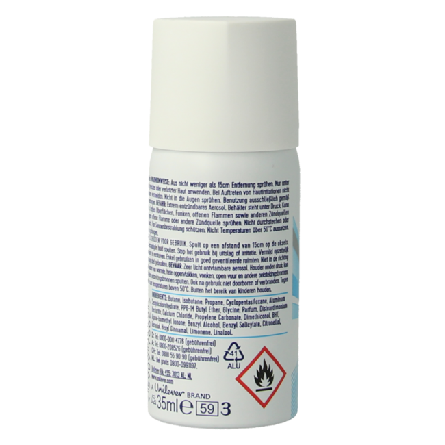Deodorant spray cotton dry mini 35 Millilitres