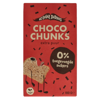 No Sugar Daddies No Sugar Daddies Chunks di Cioccolato Extra Fondente Bio 180 Grammi