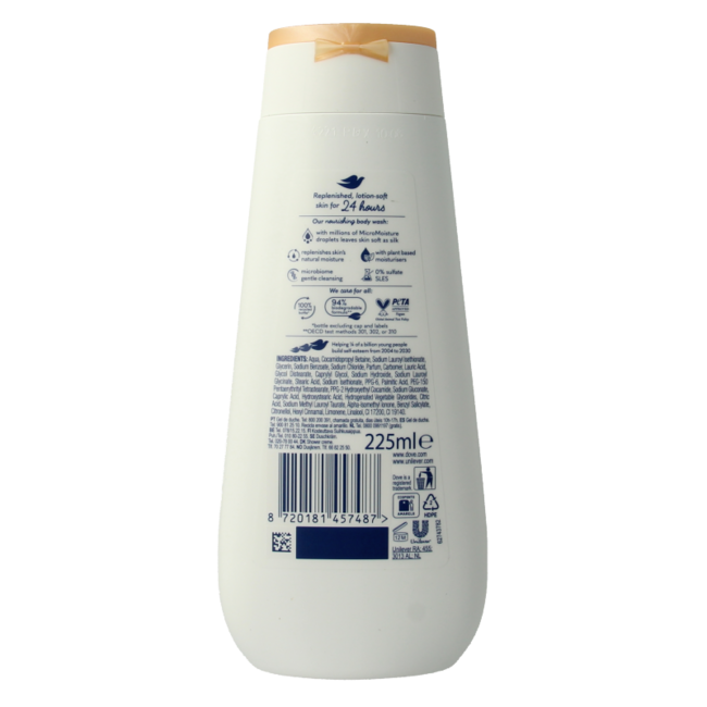 Dove Advanced Nourish Silk Shower Cream 225ml