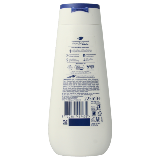 Dove Advanced Deeply Nourishing Body Wash 225ml