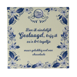 Voor Jou! Dla Ciebie! Tabliczka Czekolady Zdany Egzamin 90 Gram