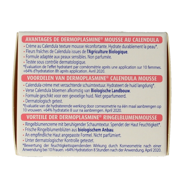 Mousse de caléndula Dermoplasmine 20 Gramos