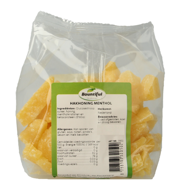 Bountiful Chopped Honey menthol 300 Gram
