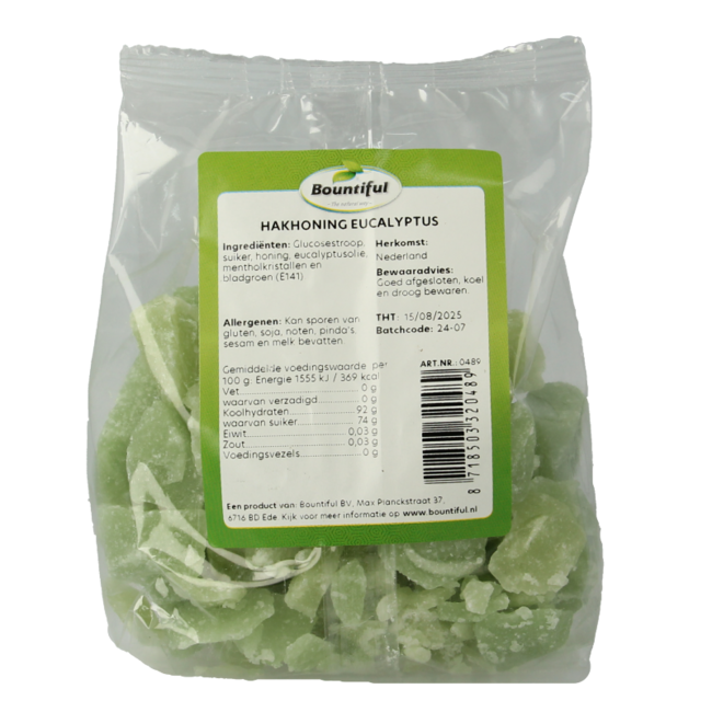 Caramelos de miel de eucalipto Bountiful 300 g