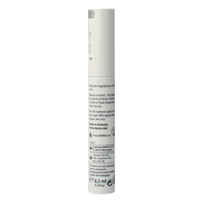 Gel fijador de cejas Lavera Brow Control 01 transparente bio probador 1