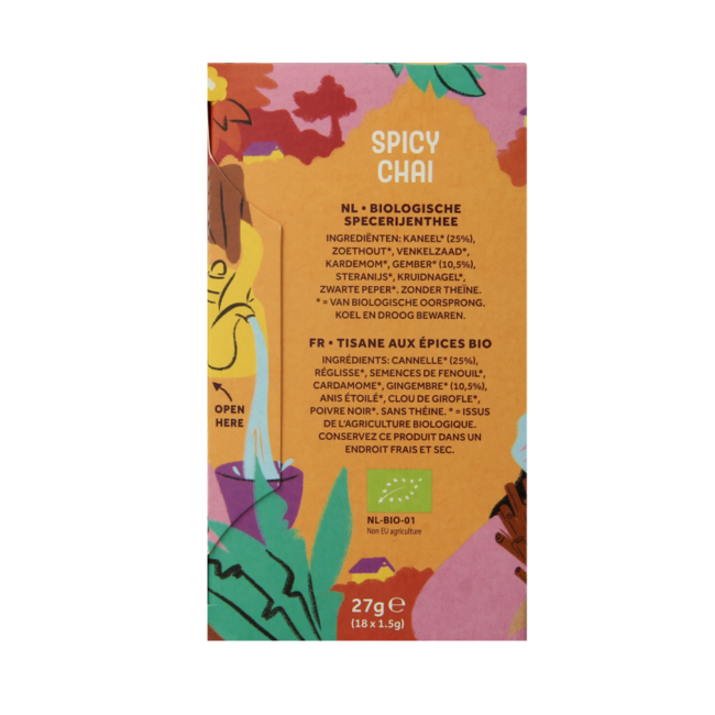 Cleo's Spicy chai organic 18 bags