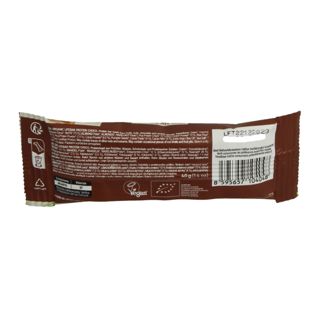 Lifebar proteína chocolate bio 40 gramos