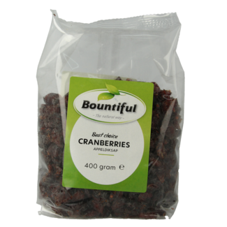 Bountiful Arándanos rojos con zumo de manzana concentrado 400 Gramos