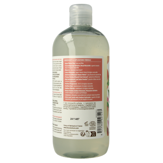Douce Nature Gel de ducha melocotón 500 Mililitros