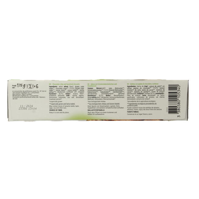 Bisson Choco hazelnut cookies organic 175 Gram