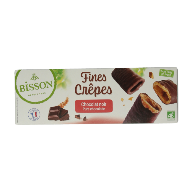 Bisson Crêpes Zartbitterschokolade Bio 90 Gramm