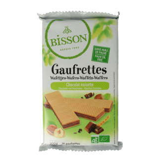 Bisson Barquillos Bisson de chocolate y avellana bio 200 Gramos