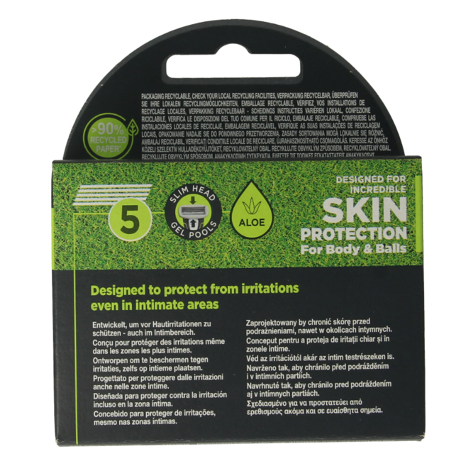 Wilkinson Hydro trimmer blades intimate body & balls 3 pack