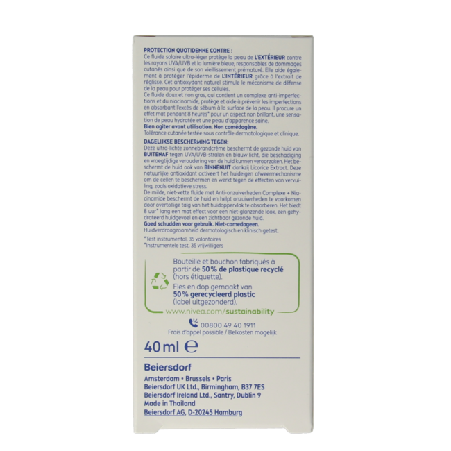 Nivea Sun Face Blemish Control SPF50+ 40ml