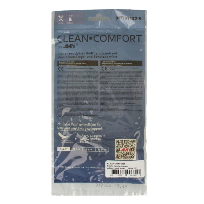 CLEAN-COMFORT Household Gloves Yellow Size S - 1 Pair